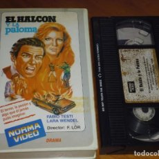Cine: EL HALCON Y LA PALOMA - FABIO TESTI, LARA WENDEL, FABRIZIO LORI - DROGAS - ACCION - VHS - RAREZA. Lote 236819730