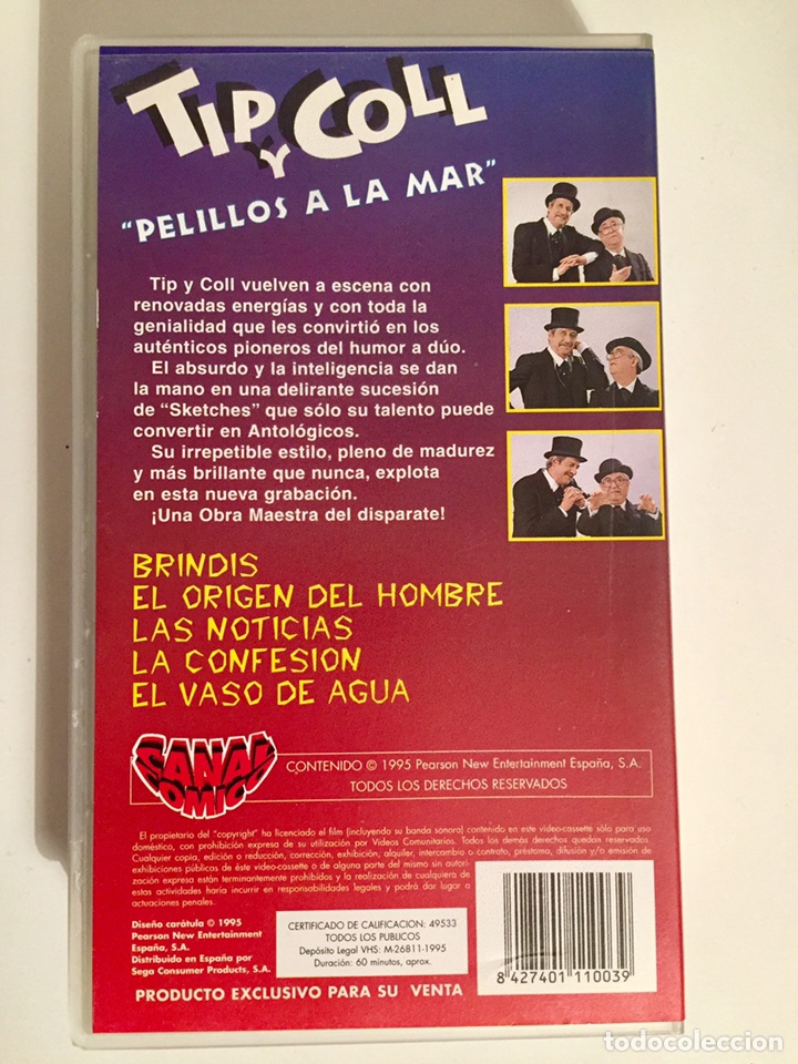 Cine: VHS TIP Y COLL &ldquo; Pelillos a la mar&rdquo; - Foto 2