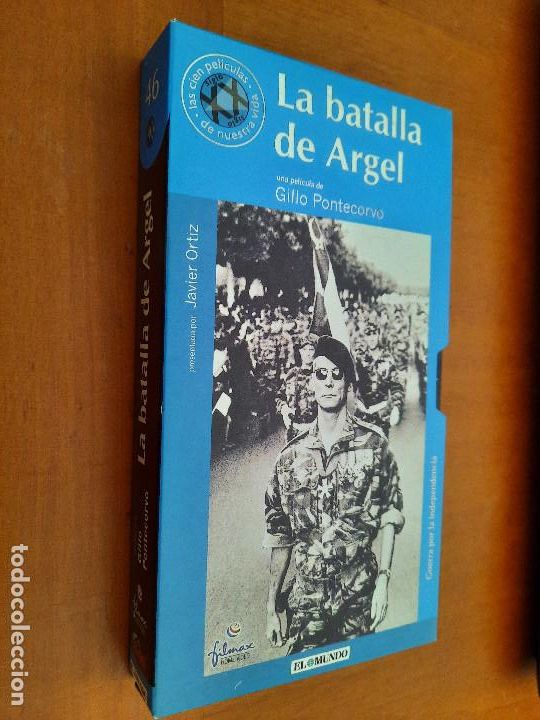 Kino: LA BATALLA DE ARGEL. GILLO PONTECORVO. VHS EN CART&Oacute;N. BUEN ESTADO