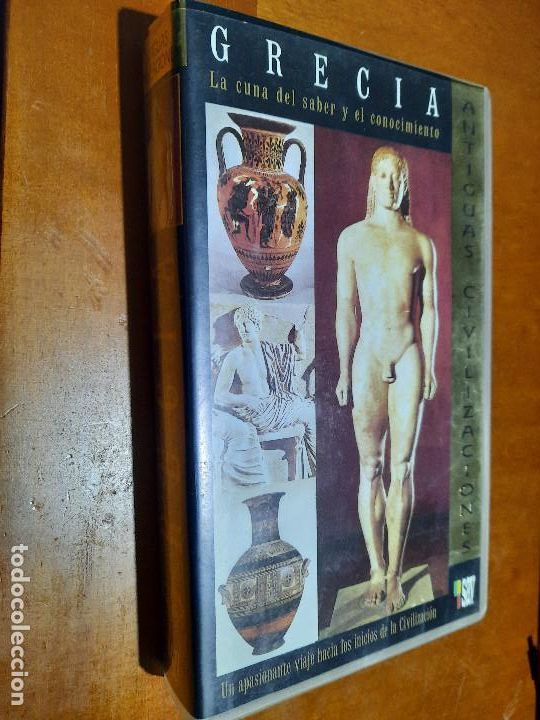 Kino: GRECIA. LA CUNA DEL SABER Y EL CONOCIMIENTO. ANTIGUAS CIVILIZACIONES. VHS EN BUEN ESTADO
