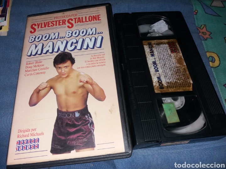 Cine: Boom boom mancini- vhs- rareza boxeo- sylvester stallone- La historia de Ray Mancini (1985) Unica
