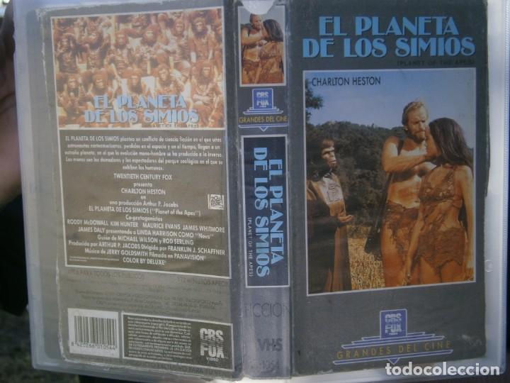 Cine: PELICULA VHS, EL PLANETA DE LOS SIMIOS - Foto 1