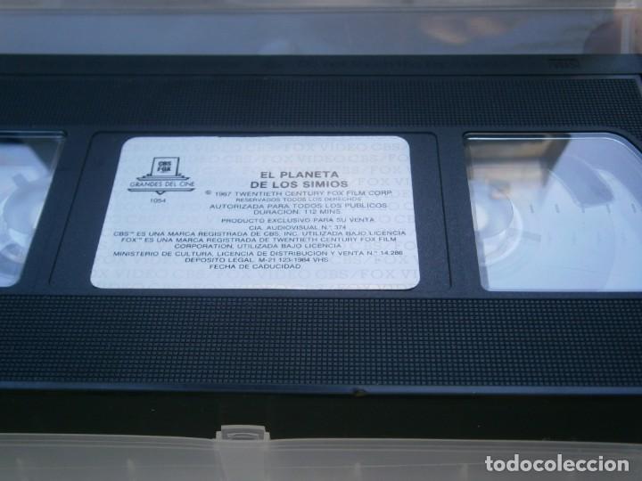 Cine: PELICULA VHS, EL PLANETA DE LOS SIMIOS - Foto 2