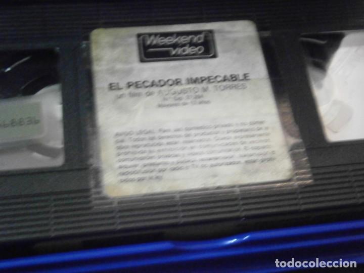 Cine: PELICULA VHS, EL PECADOR IMPECABLE - Foto 2