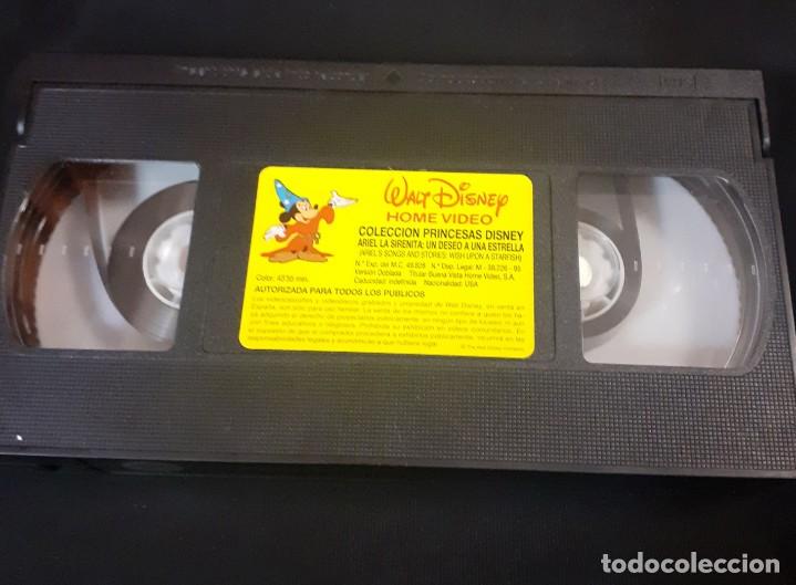 Cine: VHS de la Coleccion princesas de Dysney Ariel en busca de una estrella - Foto 3 - 251816770