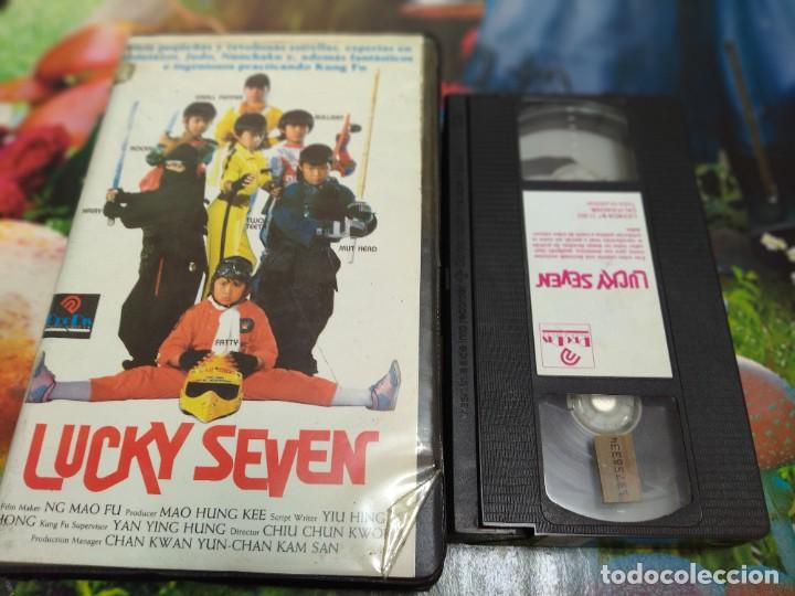Cine: VHS - LUCKY SEVEN 1986 KUNG FU KIDS primera edici&oacute;n v&iacute;deo club Prodis v&iacute;deo