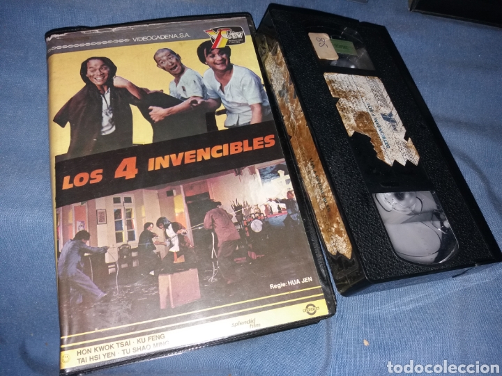 Cine: Los 4 invencibles- vhs- kung fu- artes marciales