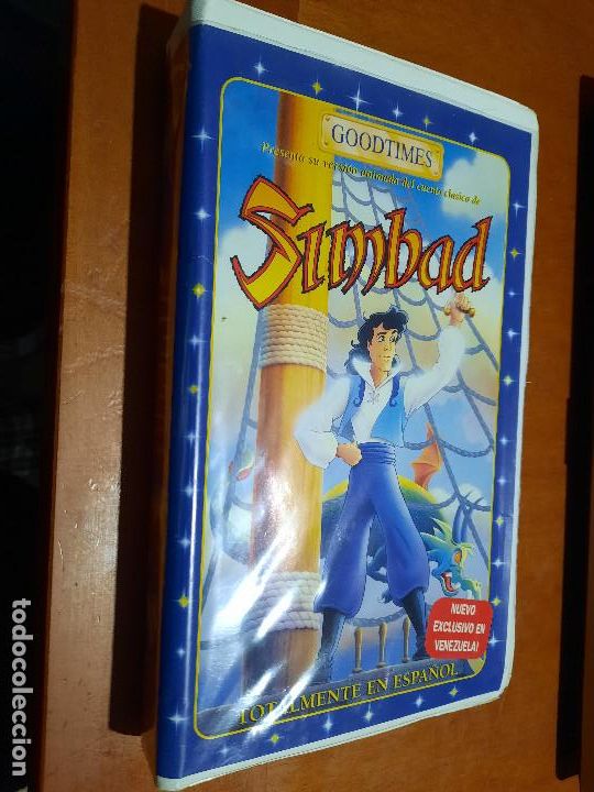 Cinema: SIMBAD. ANIMACI&Oacute;N. VHS EN BUEN ESTADO. EDICI&Oacute;N RARA DE VENEZUELA. DIFICIL