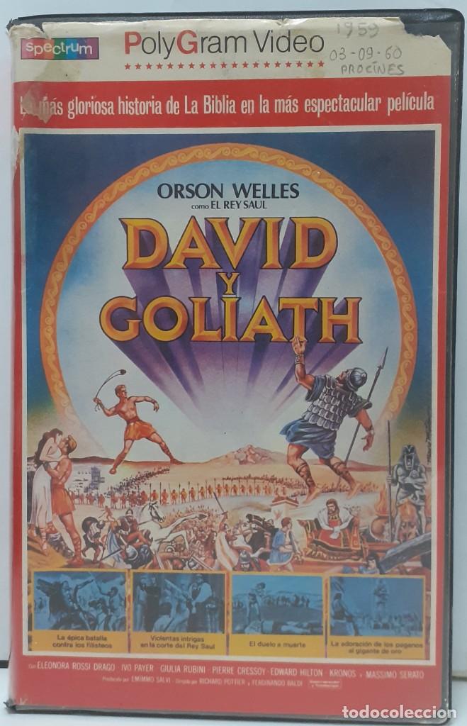 Cine: DAVID Y GOLIATH (1960)(VHS) - USADO - Foto 1