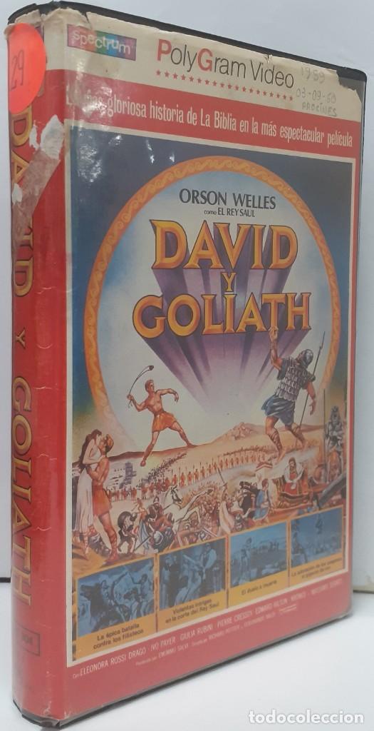 Cine: DAVID Y GOLIATH (1960)(VHS) - USADO - Foto 3