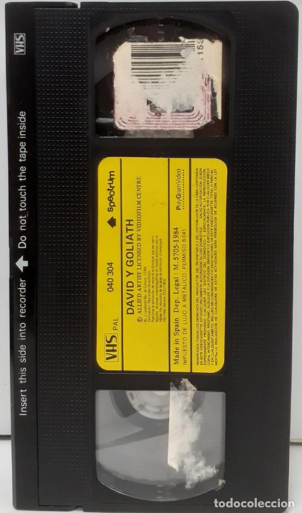 Cine: DAVID Y GOLIATH (1960)(VHS) - USADO - Foto 4