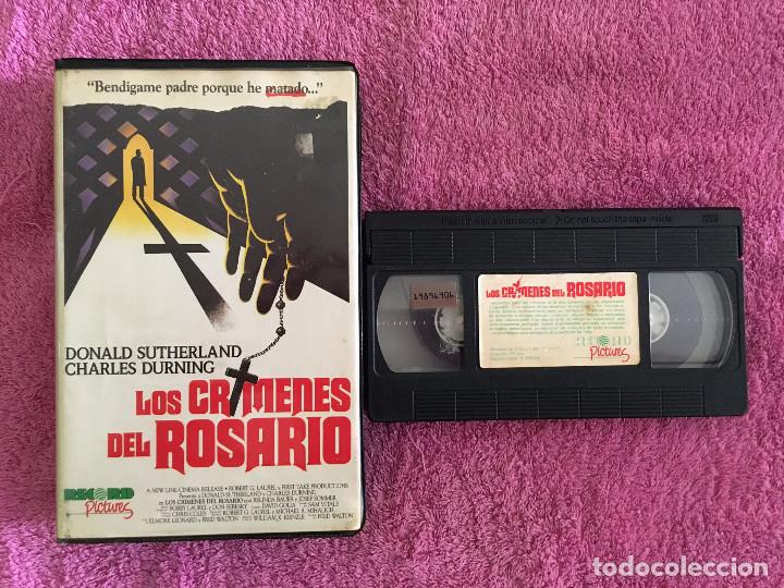 Cine: LOS CR&Iacute;MENES DEL ROSARIO (2) (1987) VHS DONALD SUTHERLAND CHARLES DURNING BELINDA BAUER