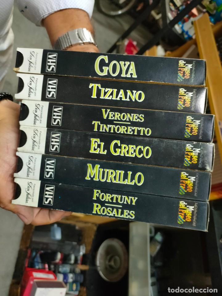 Cine: LAS COLECCIONES DEL MUSEO DEL PRADO... Goya..Murillo.Tiziano.el greco.Fortuny.rosales..ect.. 6 VHS
