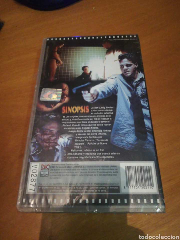 Cine: Hellraiser inferno VHS Nuevo - Foto 2