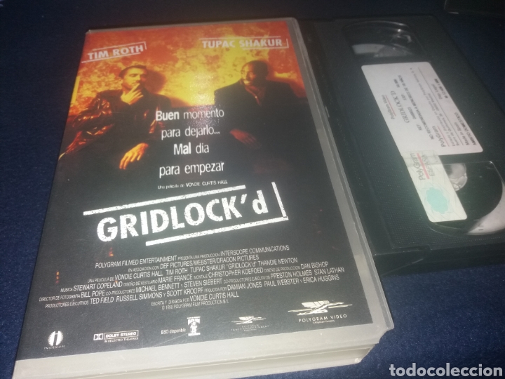 Cine: Gridlock'd- vhs- 1997- tupac shakur- tim roth- unica en tc- descatalogada de culto