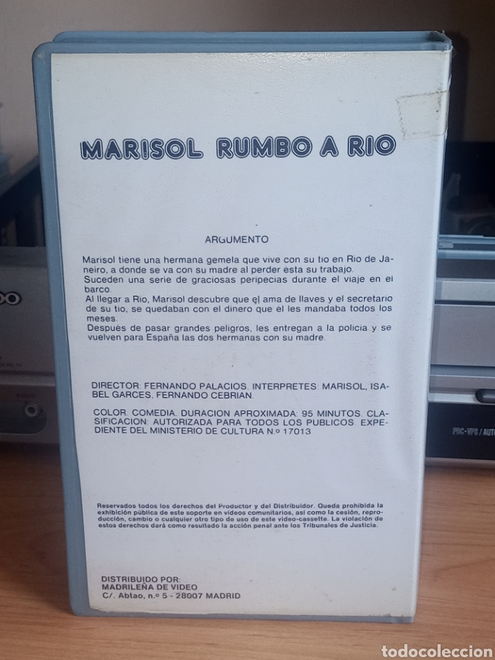 Cine: Rumbo a R&iacute;o vhs Marisol - Foto 2