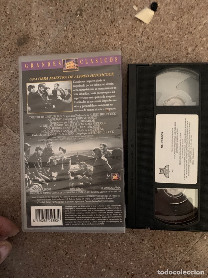 Cine: N&aacute;ufragos VHS - Foto 3