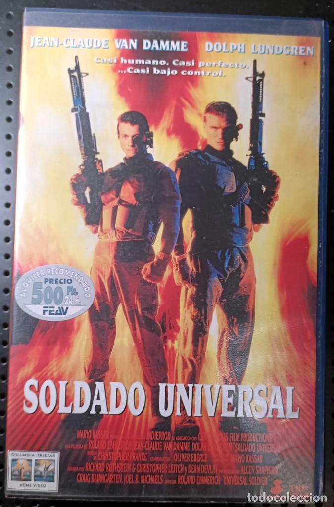 Cine: VHS: Soldado Universal, 1993, Original, Incre&iacute;ble Pel&iacute;cula, Un Cl&aacute;sico