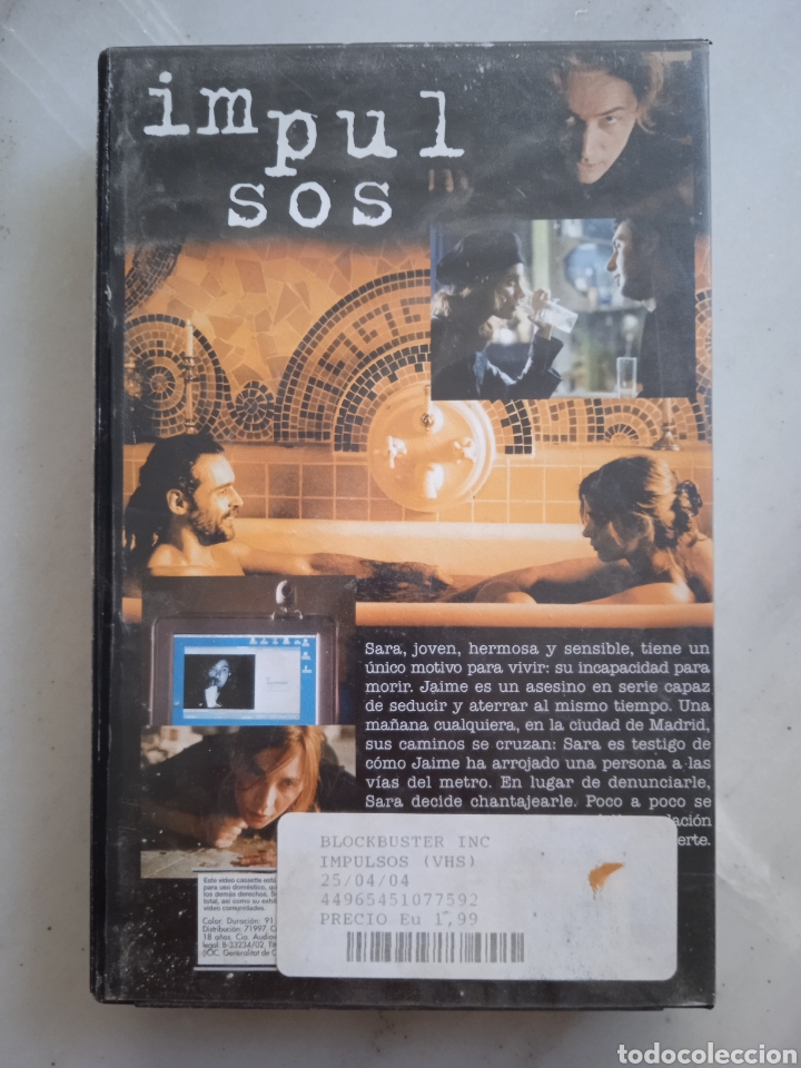 Cine: IMPULSOS. VHS. - Foto 2
