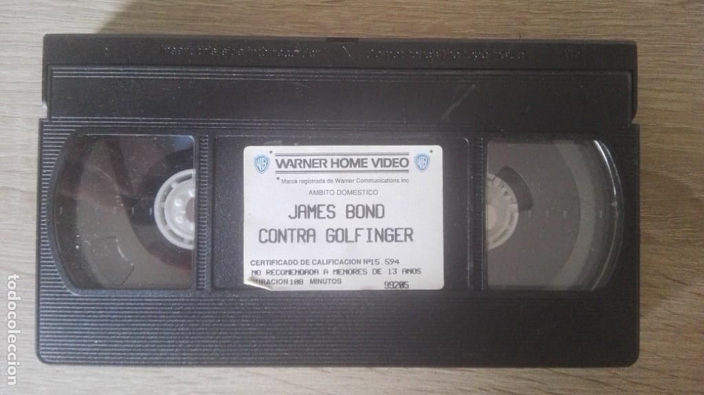 Cine: JAMES BOND CONTRA GOLFINGER - VHS - PAL - WARNER BROS.HOME VIDEO- A&Ntilde;OS 90.
