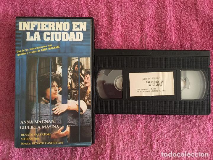 Cinema: INFIERNO EN LA CIUDAD (1959) VHS GREEN VIDEO ANNA MAGNANI GIULIETTA MASINA RENATO SALVATORI