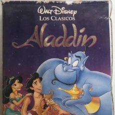 Cine: WALT DISNEY LOS CLASICOS - VHS - ALADDIN. Lote 285312703