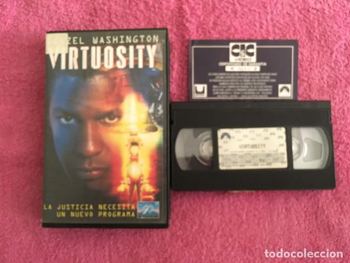 Cine: SAL-01 VHS VIRTUOSITY (1995) DENZEL WASHINGTON RUSSELL CROWE KELLY LYNCH