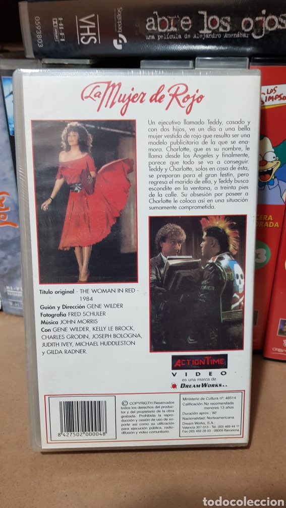 Cine: VHS LA MUJER DE ROJO - Foto 2