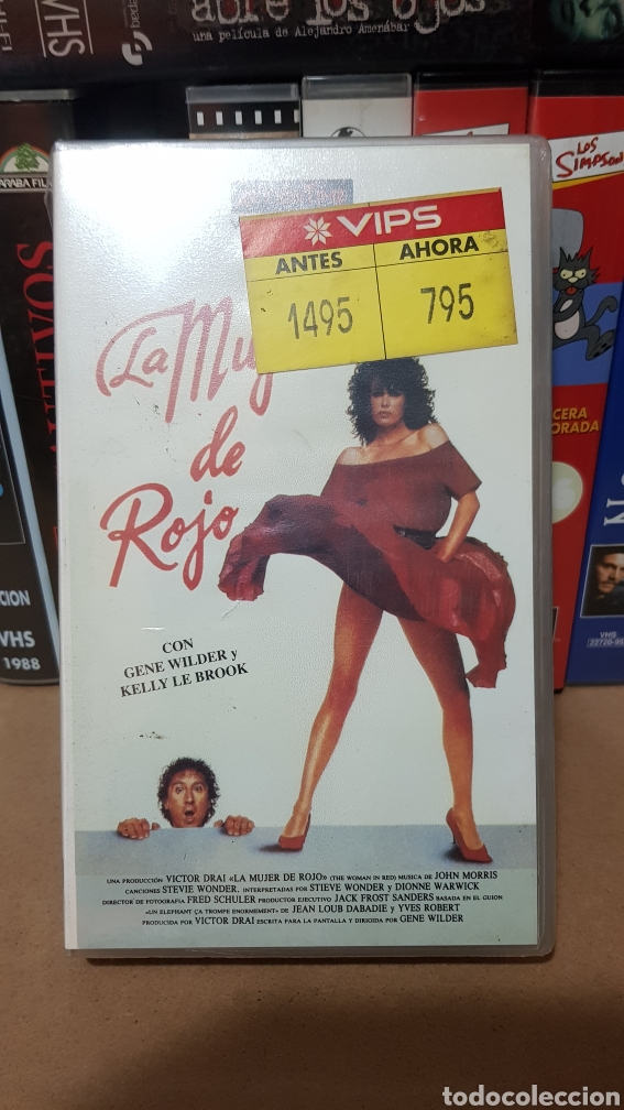 Cine: VHS LA MUJER DE ROJO - Foto 1