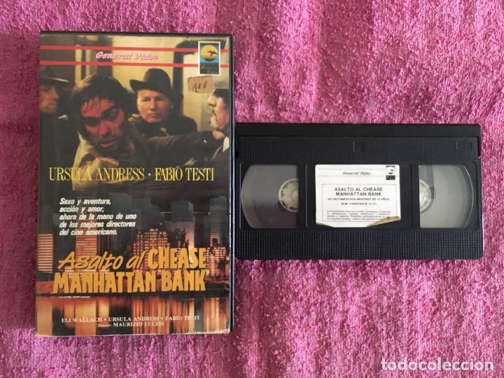 Cine: VHS ASALTO AL CHEASE MANHATTAN BANK aka LA &Uacute;LTIMA OPORTUNIDAD [1973] Ed. ESTELA VIDEO DOBLAJE CINES