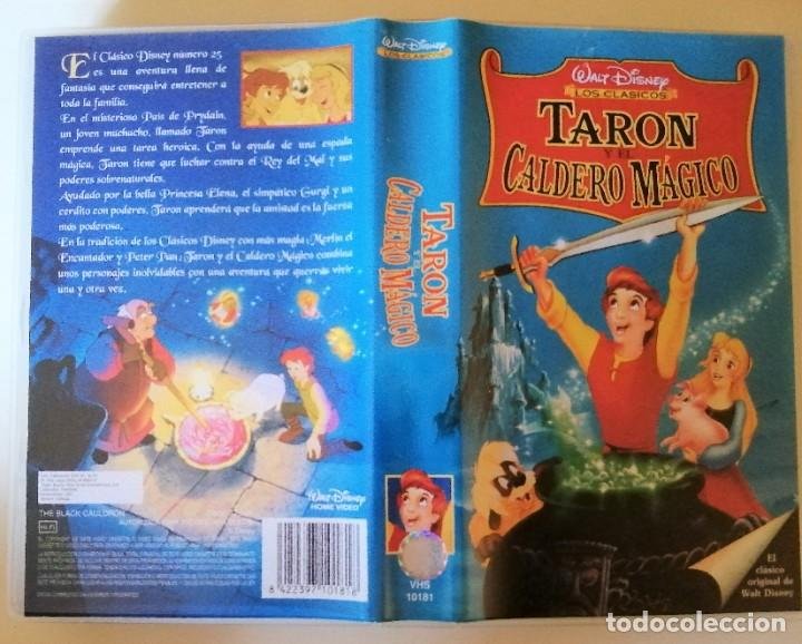 TARON Y EL CALDERO MAGICO VHS CINTA TAPE WALT DISNEY CLASICO
