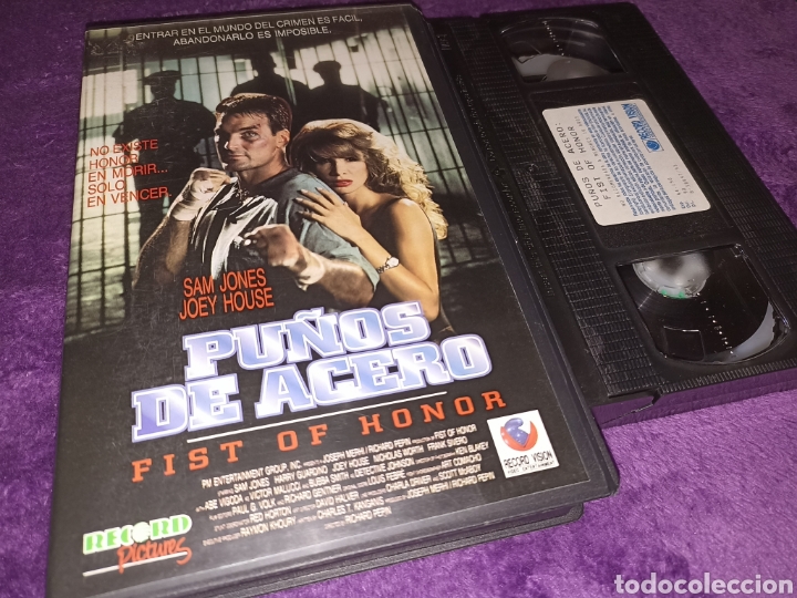 Cine: Pu&ntilde;os de acero- Fist of honor- vhs- carcelaria; artes marciales- &uacute;nica en tc (e2)