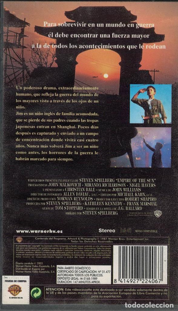 Cine: VHS El Imperio del Sol - Foto 2