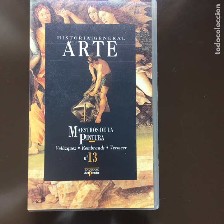 Cine: HISTORIA GENERAL DEL ARTE MAESTROS DE LA PINTURA N&ordm;13 VELAZQUEZ REMBRANDT VERMEER EDICI. PRADO.VHS