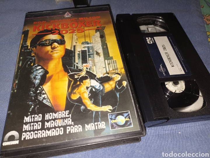 Cine: Kickboxer 2025- vhs- don drag&oacute;n wilson- Terminator karateca- (E3) scifi