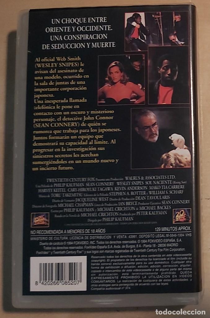Cine: Sol Naciente VHS - Foto 3