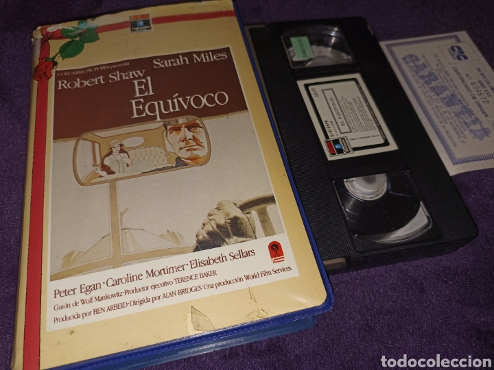 Cine: El equivoco- vhs- Robert shaw- Sarah miles- descatalogada (&uacute;nica en tc) e3