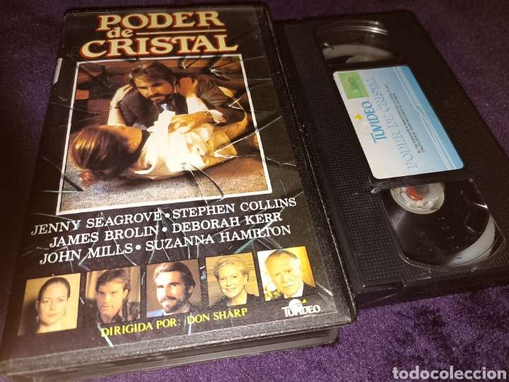 Cine: Poder de cristal- vhs,- James brolin- Jenny seagrove- descatalogada (E3)