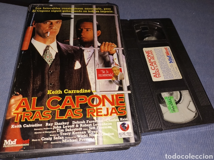 Cine: Alcapone tras las rejas- vhs- Keith carradine- descatalogada