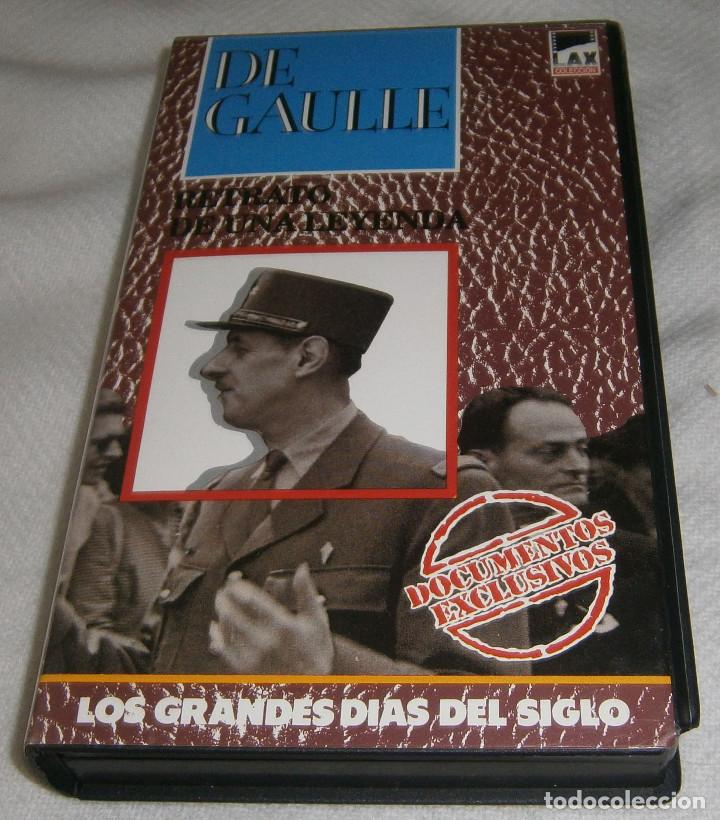 Cine: VHS De Gaulle los grandes dias del siglo Documentos exclusivos