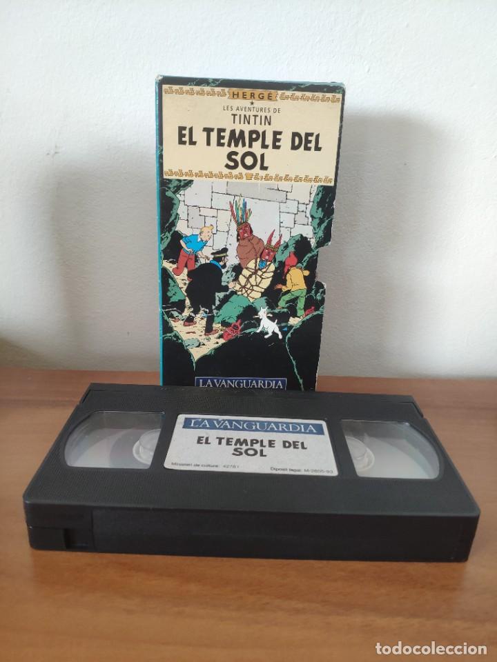 Cine: LES AVENTURES DE TINTIN - EL TEMPLE DEL SOL VHS (Catalan)