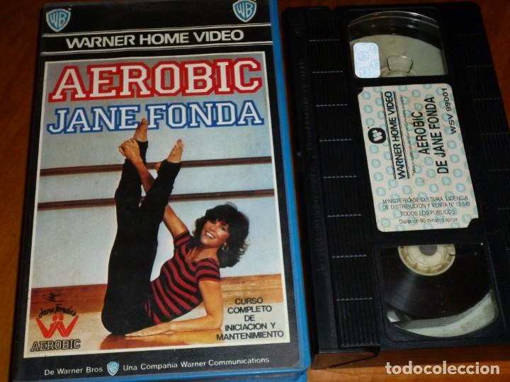 AEROBIC DE JANE FONDA - 1ª EDICION VIDEOCLUB WARNER HOME VIDEO - VHS (Cine - Películas - VHS)
