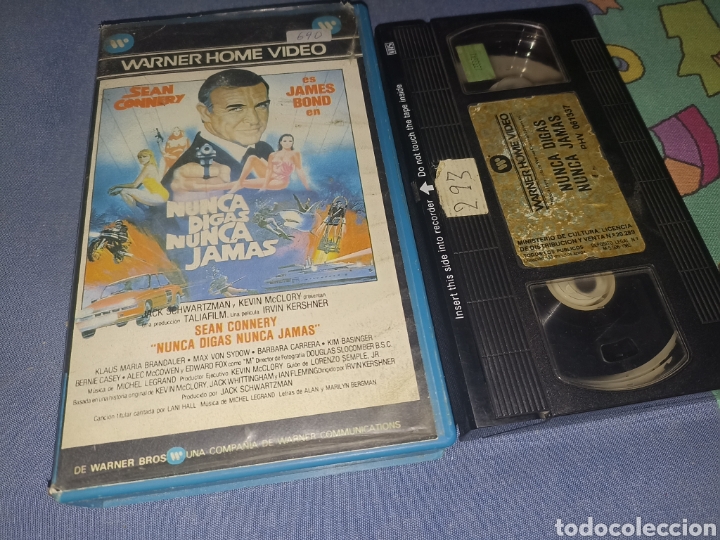 Cine: NUNCA DIGAS NUNCA JAMAS 007 JAMES BOND - VHS - 1&ordf; EDICION