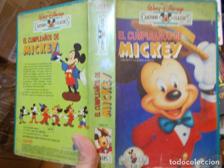 Cine: EL CUMPLEA&Ntilde;OS DE MICKEY VHS EDICION A&Ntilde;OS 80 ''