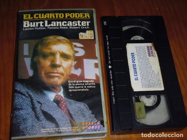 Cine: EL CUARTO PODER - BURT LANCASTER, PAMELA REED - RECORD VISION - VHS - Foto 1