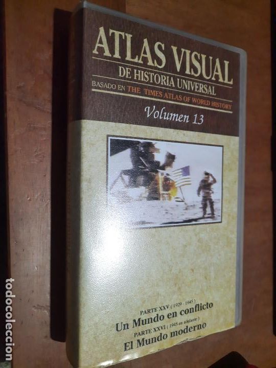 Kino: ATLAS VISUAL DE HISTORIA UNIVERSAL. VOLUMEN 13. VHS. BUEN ESTADO.