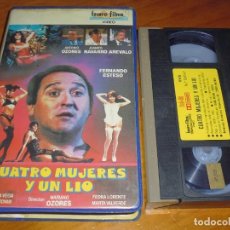 Cine: CUATRO MUJERES Y UN LIO - FERNANDO ESTESO , ANTONIO OZORES, AREVALO - IZARO FILMS - VHS