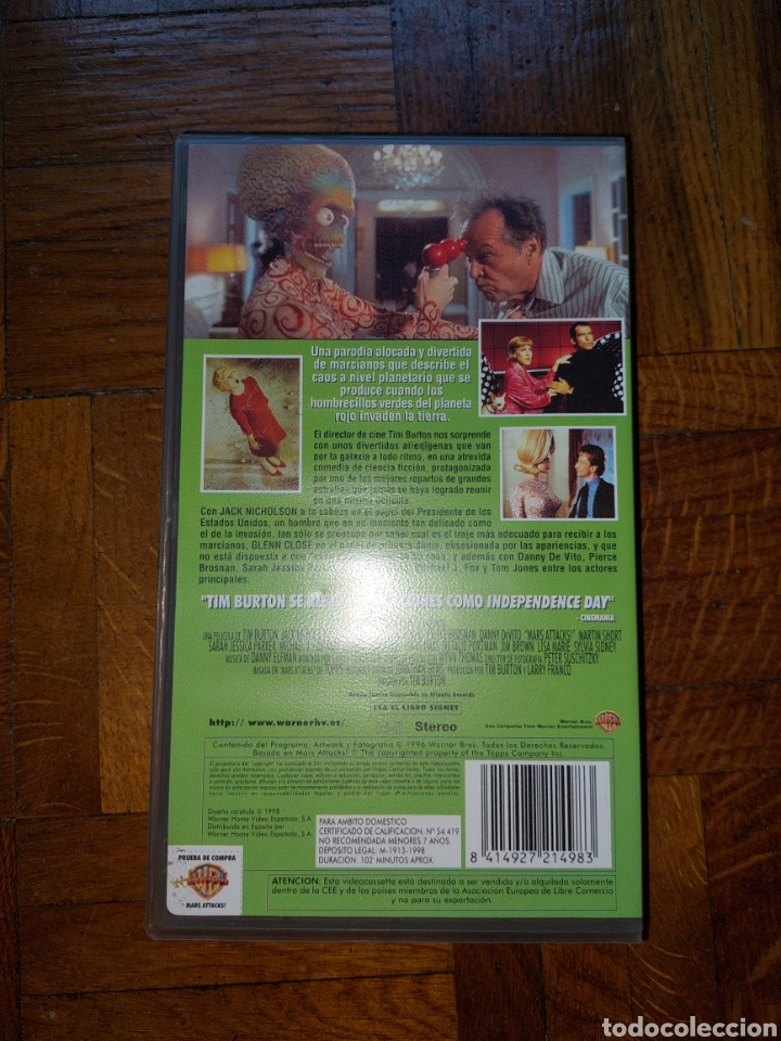 Cine: Mars Attacks - Pelicula VHS - Foto 2
