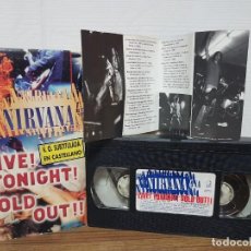 Cine: NIRVANA LIVE! TONIGHT! SOLD OUT!! VHS 1994. Lote 310690023