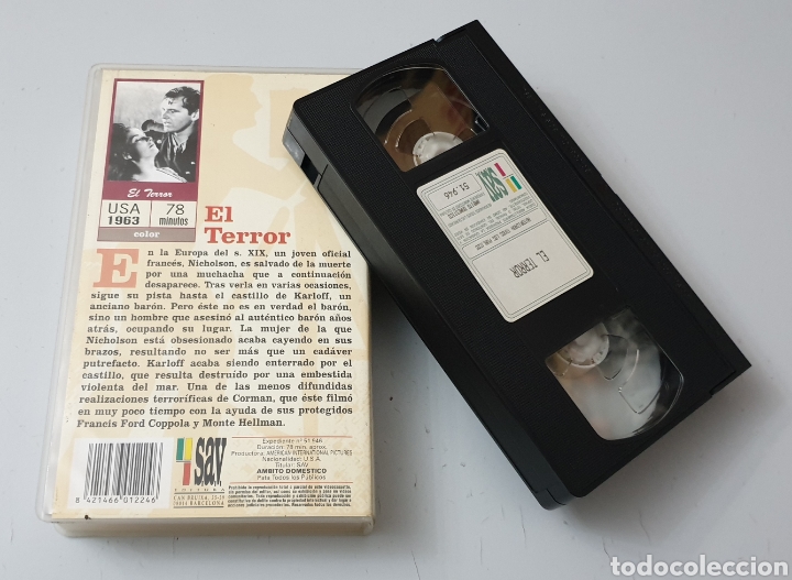 Cine: VHS - EL TERROR - Roger Corman, Jack Nicholson, Boris Karloff - Foto 2 - 312300708